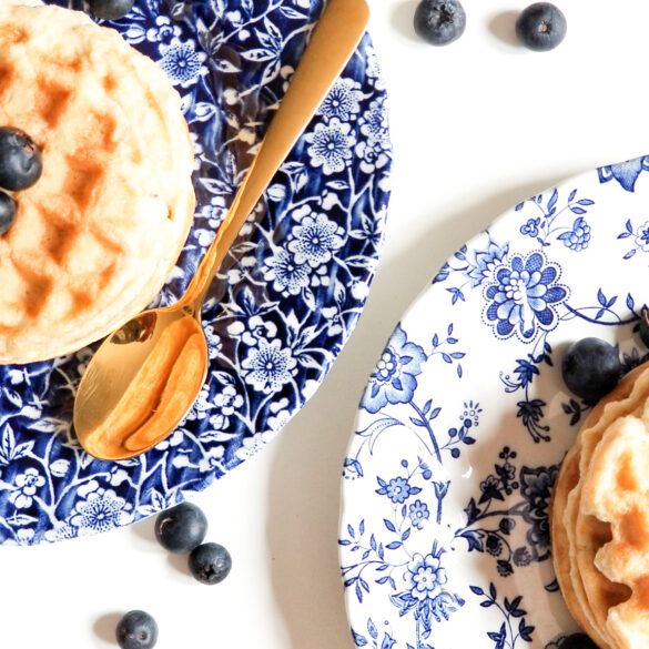 Easy Mini Waffles  THM FP, Low Fat, Low Carb - Oh Sweet Mercy
